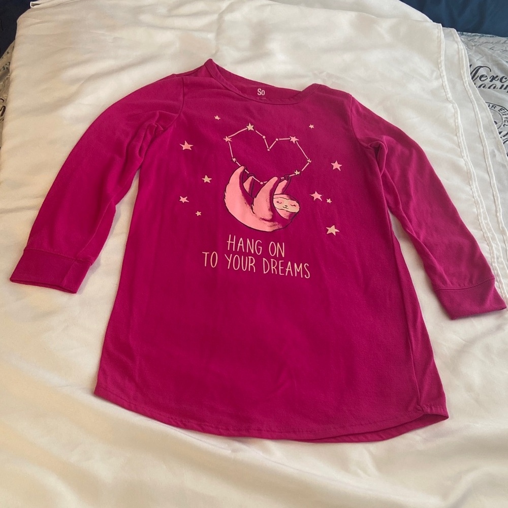 SO Kids Pink Pajama Nightgown